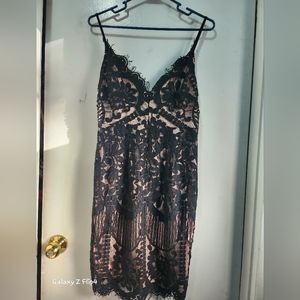 Medium black lace dress